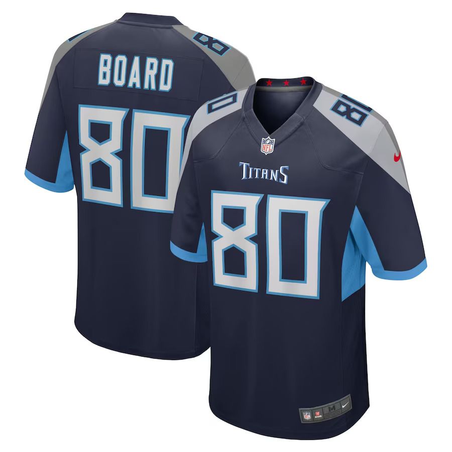 Men Tennessee Titans #80 C.J. Board Nike Navy Home Game Player NFL Jersey